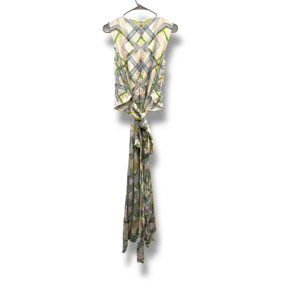 Alexis NWT Biasca Midi Dress Size Medium Geometric Print Sleeveless‎ Summer Chic